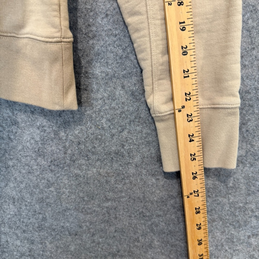 Y3 Logo Hoodie Sweatshirt Adult Small French Terry Trace Khaki *stain - Picture 7 of 14